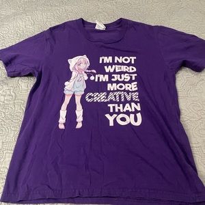 Youth small anime girls shirt.